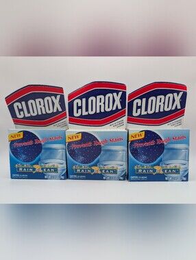 NOS 1999 Clorox Blue Automatic Toilet Bowl Cleaner Blue Tablets Vintage Lot Of 3
